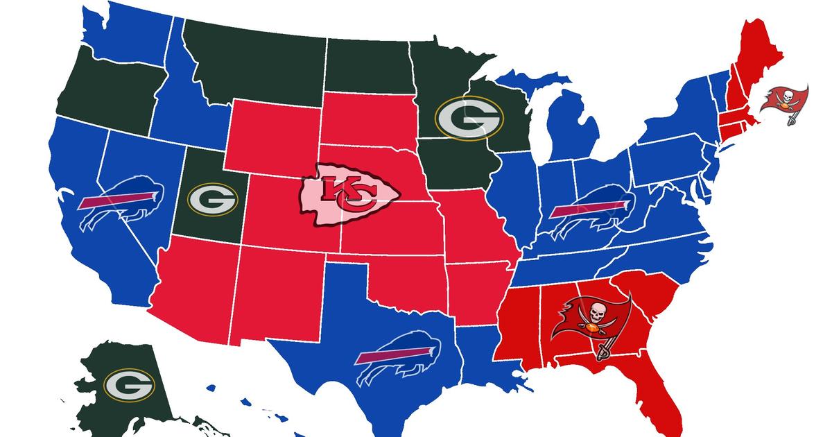 NFL cities map with conferences displayed : r/nfl