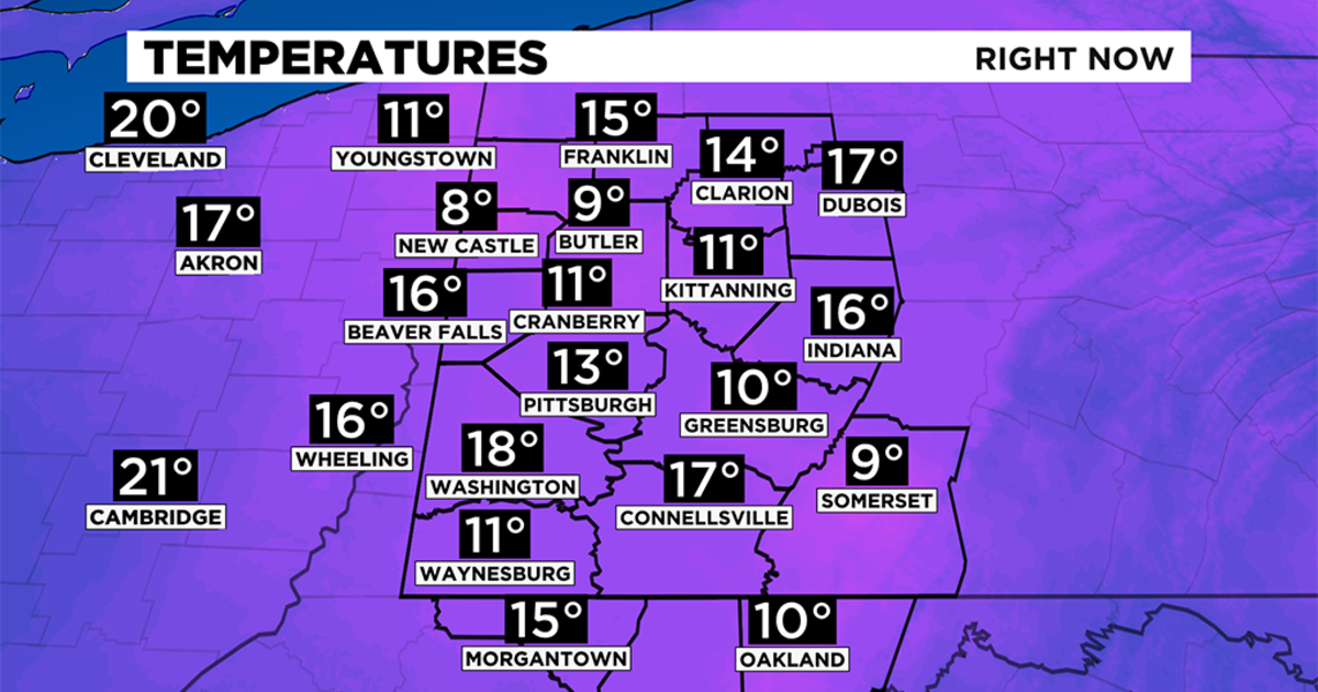 Pittsburgh Weather: Another Day Of Cold Temperatures - CBS Pittsburgh