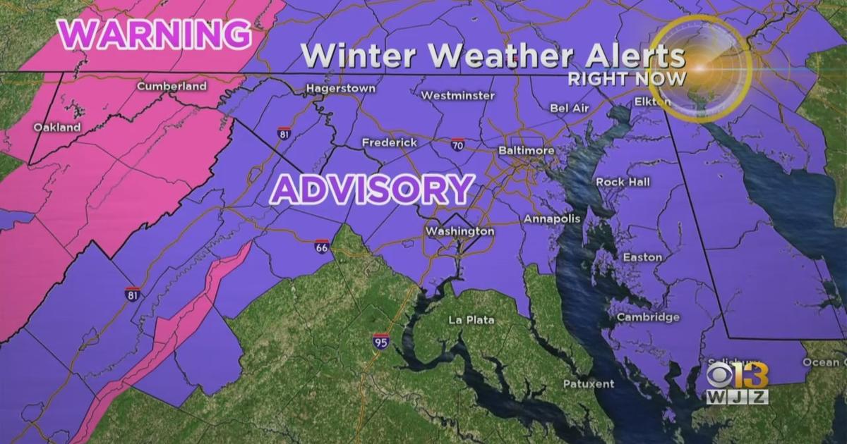 Maryland Weather: Wintry Mix Moving Through Maryland Tuesday Morning ...