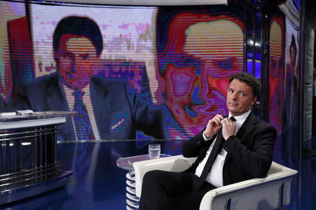 Matteo Renzi at Tv Show Porta a Porta 