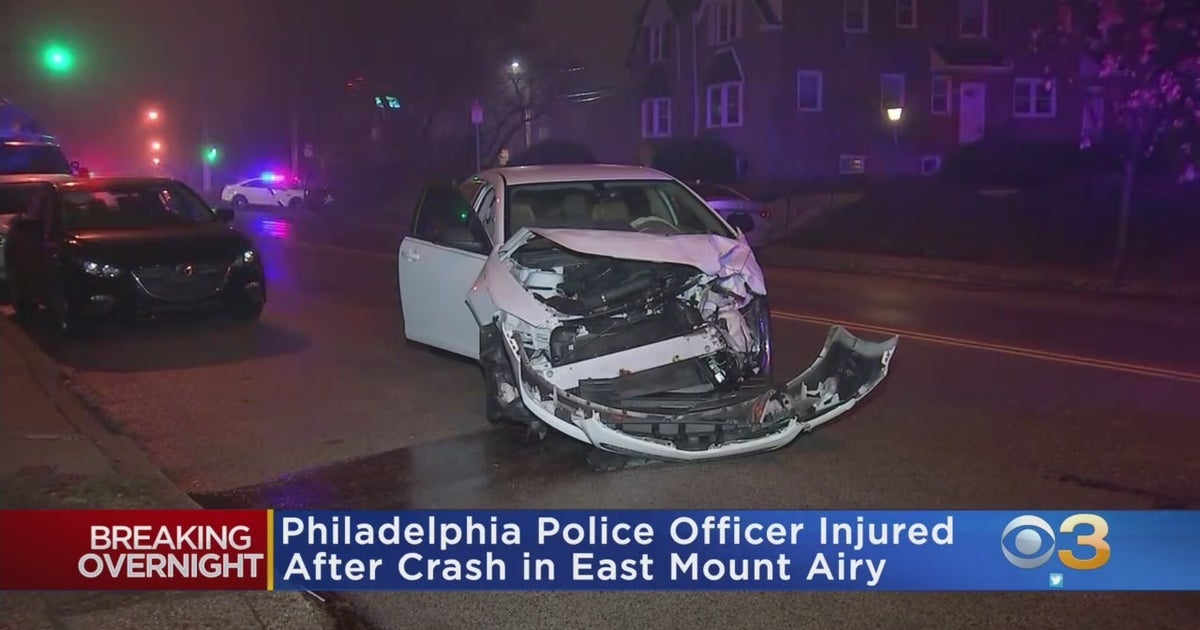 Philadelphia Police Officer In Unmarked Car Injured After Crash In East ...