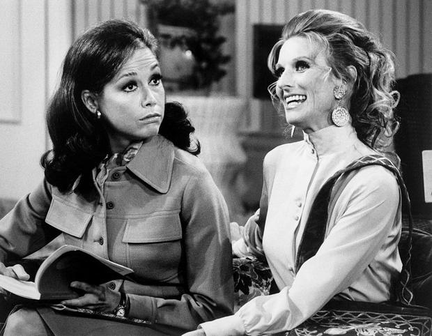 Mary Tyler Moore And Cloris Leachman on "The Mary Tyler Moore Show" 