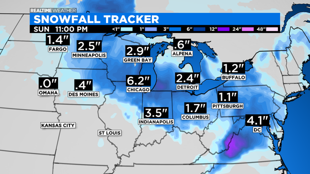 Snowfall Tracker: 01.28.21
