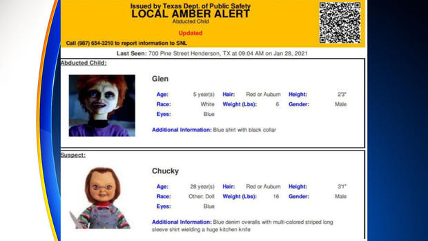 Chucky Amber Alert 
