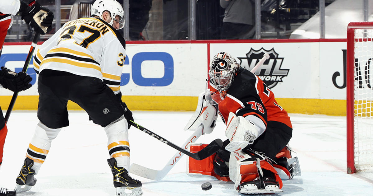 Pastrnak's Hat Trick, Bergeron's OT Goal Rally Bruins Past Flyers - CBS ...