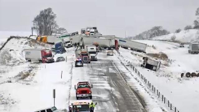 Interstate Pileup Iowa 