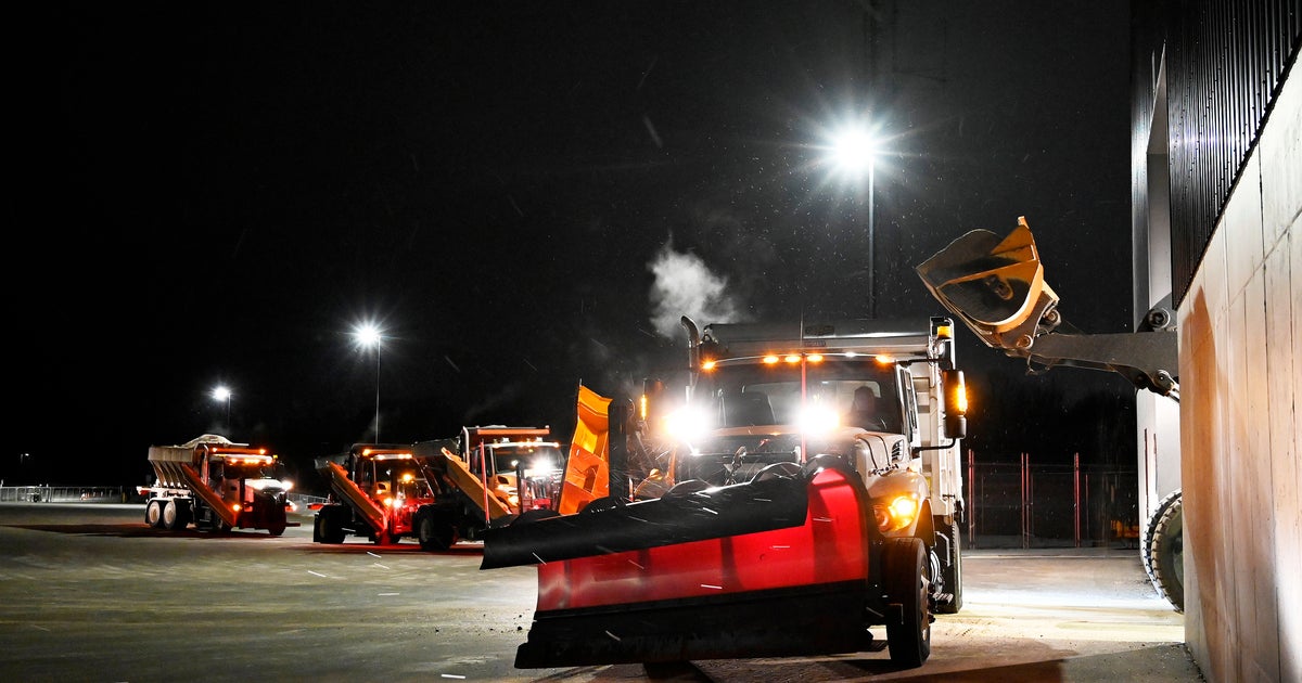 Crews Prepare For Expected Snowfall Across Much Of Maryland Late