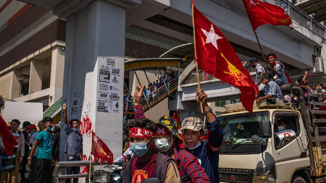 Protests Continue In Myanmar Despite Martial Law 