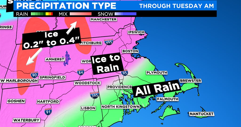 Two Storms Will Bring Ice, Snow To New England This Week - CBS Boston
