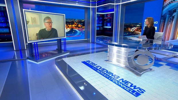 Norah O'Donnell and Bill Gates