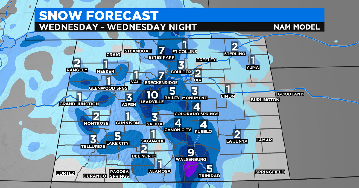 Denver Weather: Snow On The Way, Slick Evening Commute Possible - CBS ...