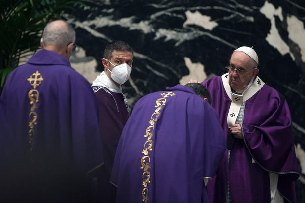 Pope Francis Holds The Ash Wednesday Mass At St. Peter's Basilica 