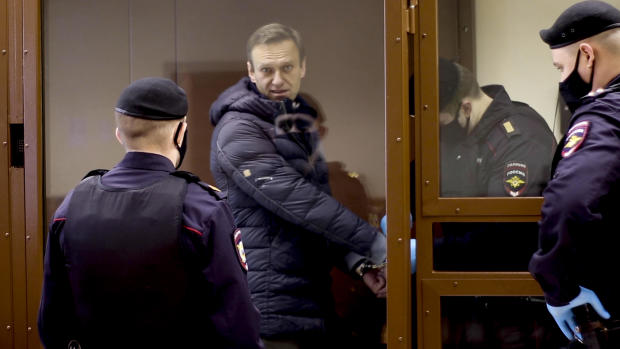 Russian opposition Alexei Navalny appears in court 