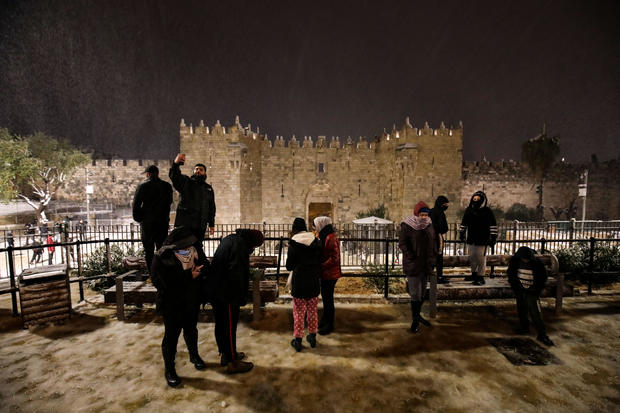 Snow in in Jerusalem 
