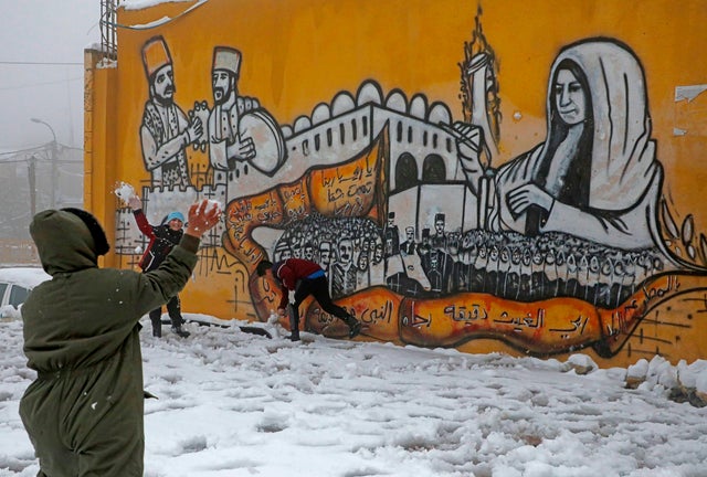 PALESTINIAN-WEATHER-SNOW 