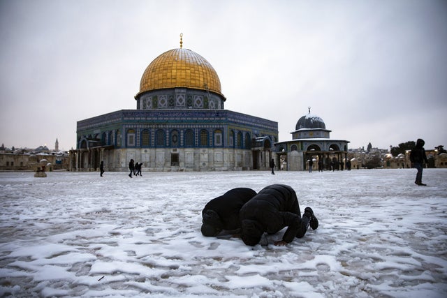 Snow in in Jerusalem 