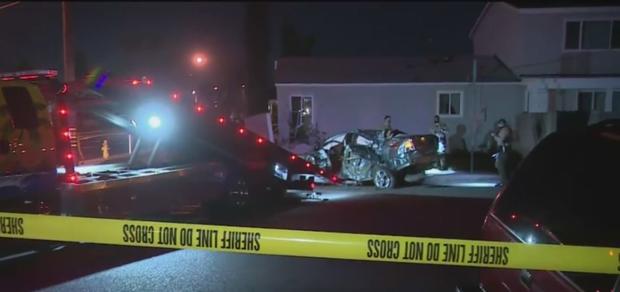 Driver Killed After Car Careens Into Paramount Home 