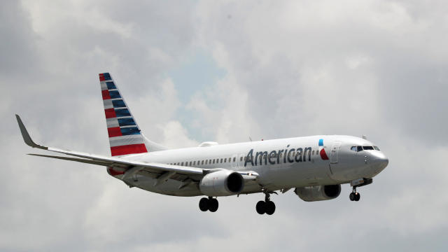An American Airlines plane prepares to land at the Fort Lauderdale-Hollywood International Airport on July 16, 2020, in Fort Lauderdale, Florida. 