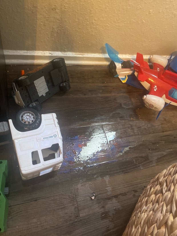 Damaged apartment in Irving