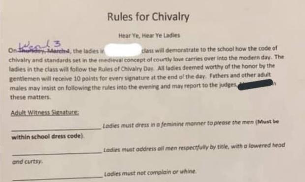 chivalry assignment 