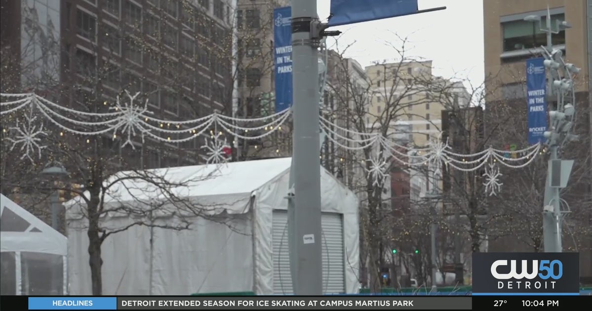 Detroit Extended Season For Ice Skating at Campus Martius Park CBS