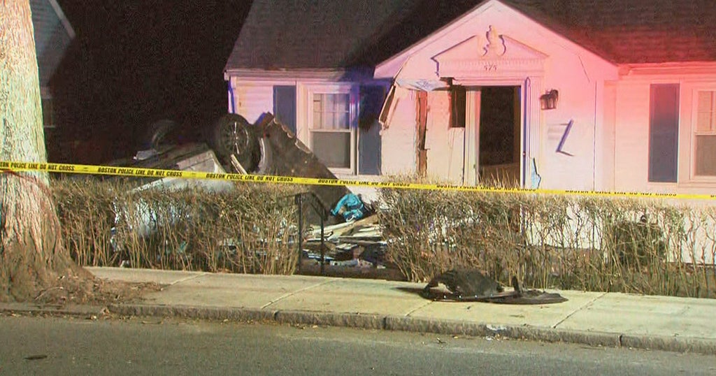 'The Whole Front Exploded,' 2 Hurt As Car Crashes Into Boston Home ...