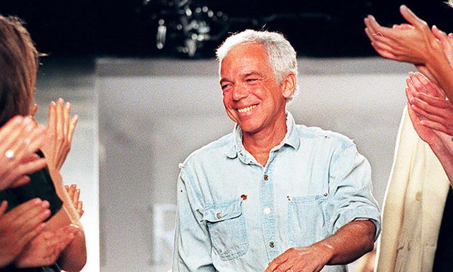 Fashion designer Ralph Lauren receives applause fr 