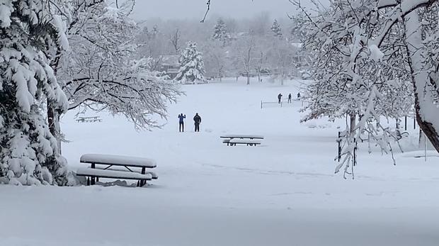 Cross Country Skiing In North Boulder Park 