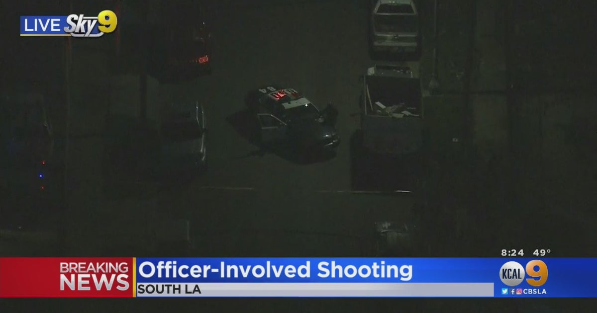 LAPD Officers Shoot, Wound Allegedly Armed Man In South LA - CBS Los ...