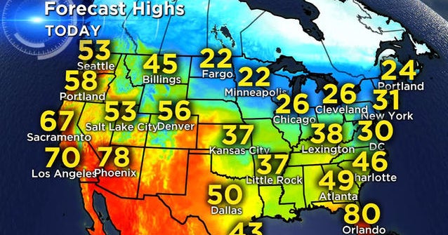 Arctic blast causes record-setting cold temperatures - CBS News
