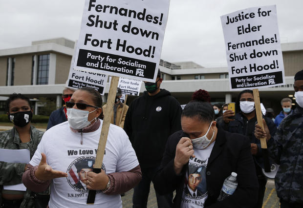 Protesters Demand Answers In Death of Sgt. Fernandes 