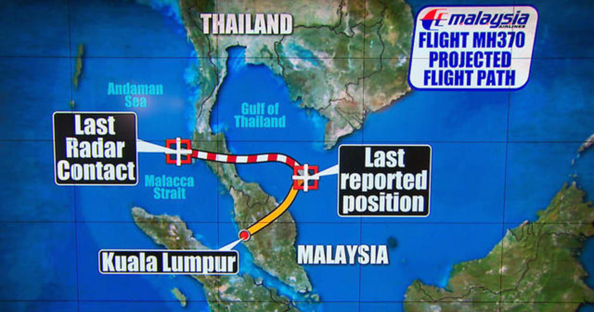 Malaysia Airlines Flight 370 computer re-programmed to fly away from  destination? - CBS News