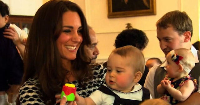 Prince George carries out his first official engagement - a playdate ...
