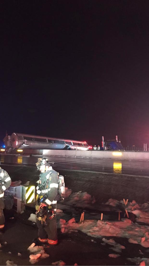 I-25 Semi Crash Closure 1 (Loveland Fire Rescue Authority on FB) 