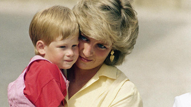 Princess Diana with Prince Harry 