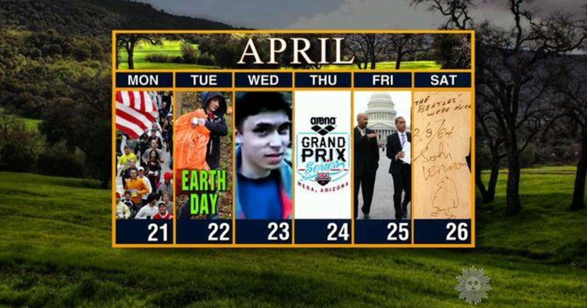 "Sunday Morning" Calendar Week of April 21st CBS News