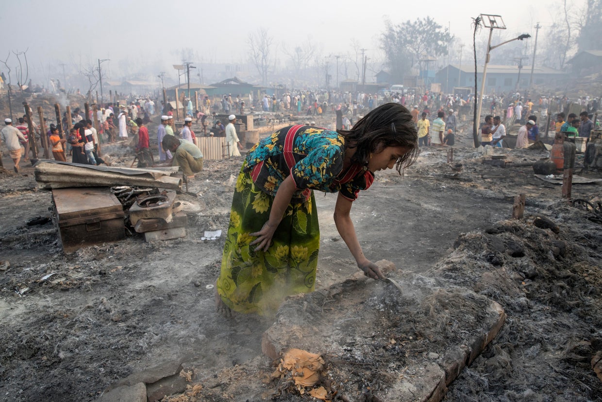 Fire Devastates Rohingya Refugee Camp in Bangladesh 
