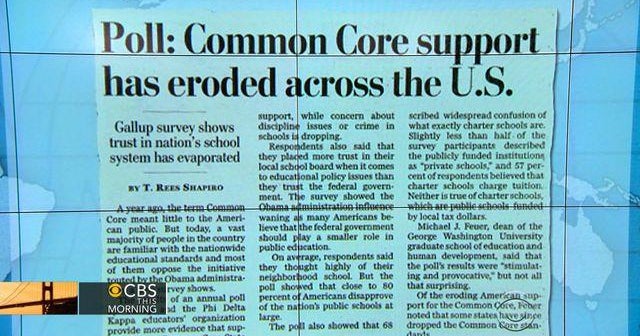 Common Core losing support, poll finds - CBS News