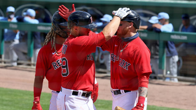 Red Sox fend off Northeastern Huskies in spring training opener - CBS Boston