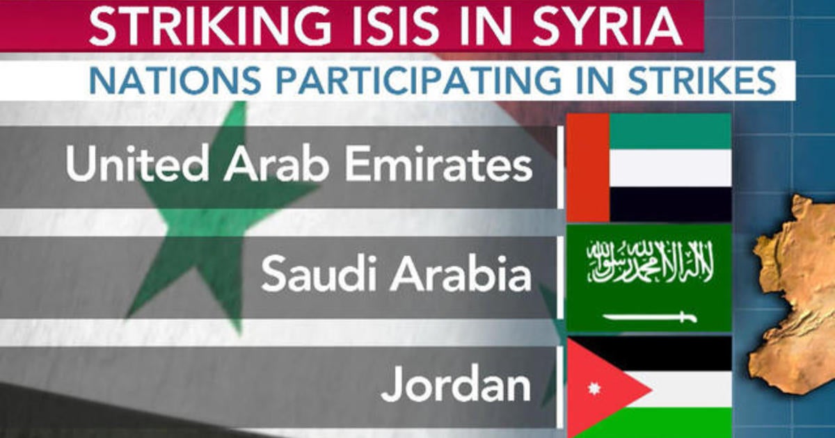 Nations participating in strikes - CBS News