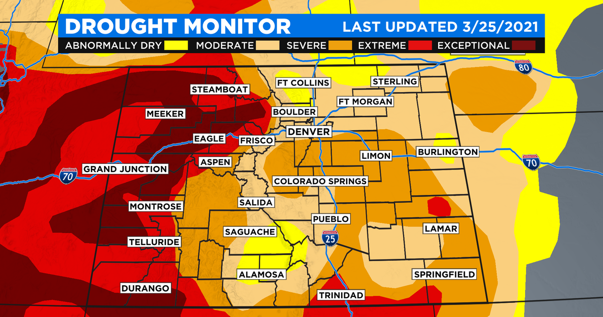 Drought Situation Improves For Most In Colorado - CBS Colorado