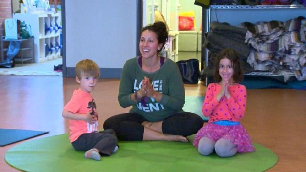 Yoga for kids brings stress-relief to preschool set - CBS News