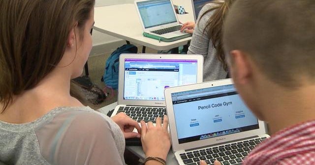 School incorporates coding into every class - CBS News