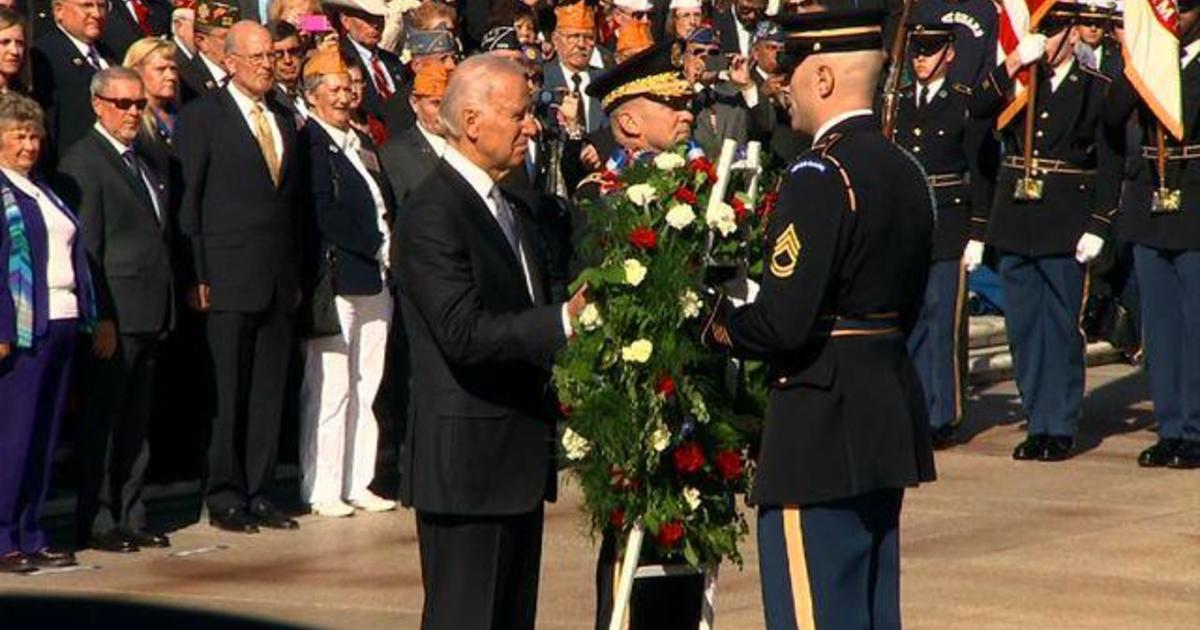 Biden Lays A Wreath At The Tomb Of The Unknown Soldier Cbs News 4329