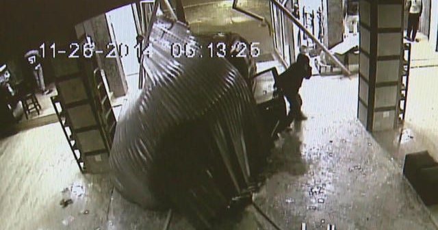 Crash and grab: Thieves caught on camera ramming into stores - CBS News
