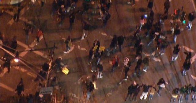 Protesters swarm West Side Highway in NYC - CBS News