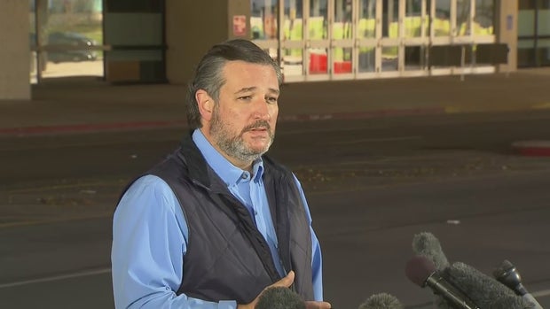 Sen. Ted Cruz checked on the migrant situation at the Kay Bailey Hutchison Convention Center in Dallas 