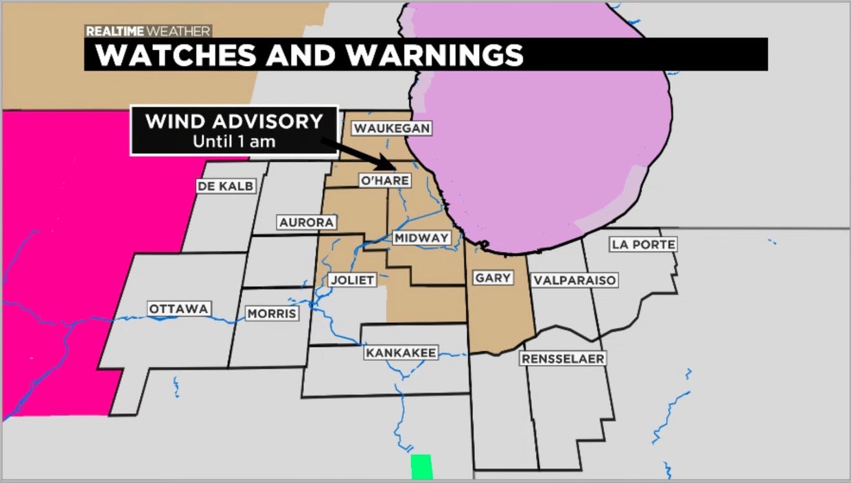 Chicago Weather: Wind Advisory From 6 p.m. Until 1 a.m.; Breezy And ...