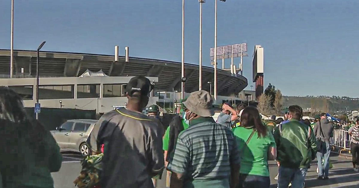 Oakland A's fans pack Coliseum for reverse boycott, demand owner sell team  - CBS San Francisco