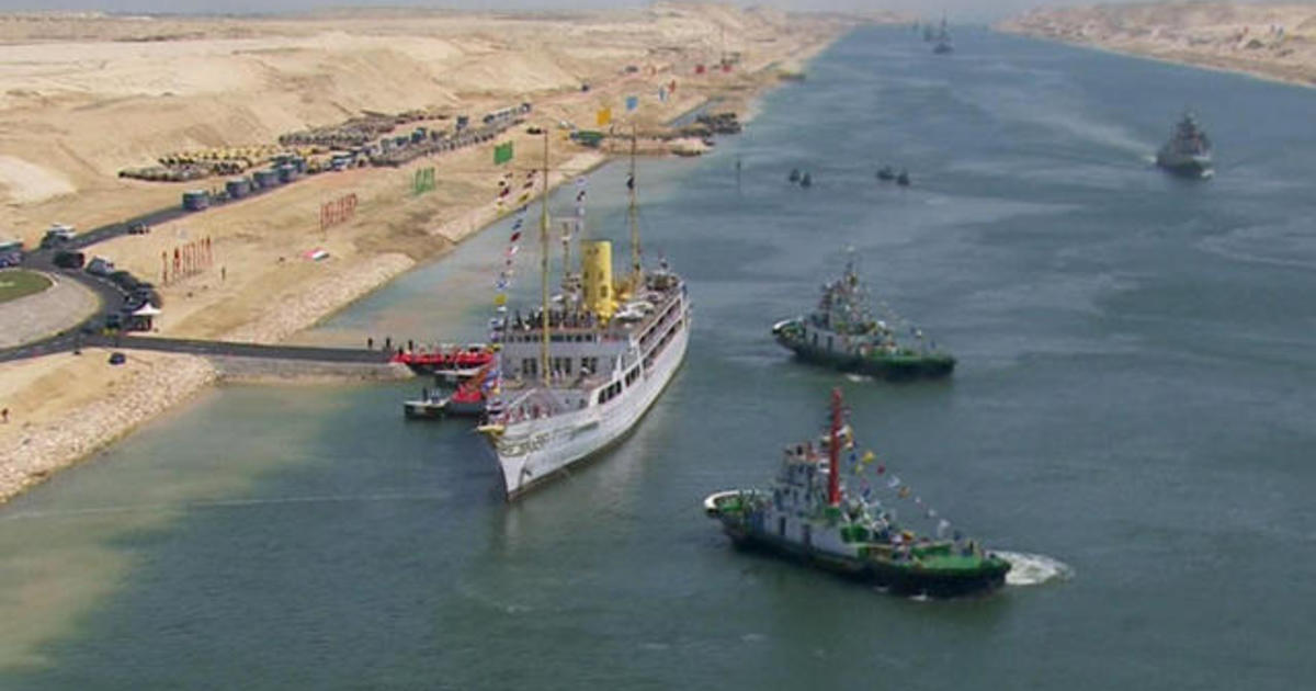 Egypt opens historic expansion of Suez Canal CBS News